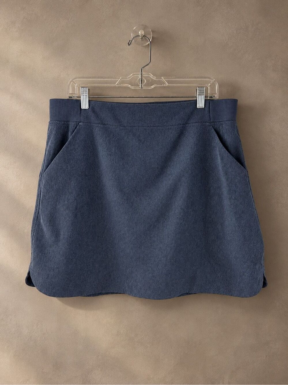 32 Degrees Size L Blue Gray Active Skort Skirt Stretch Pockets